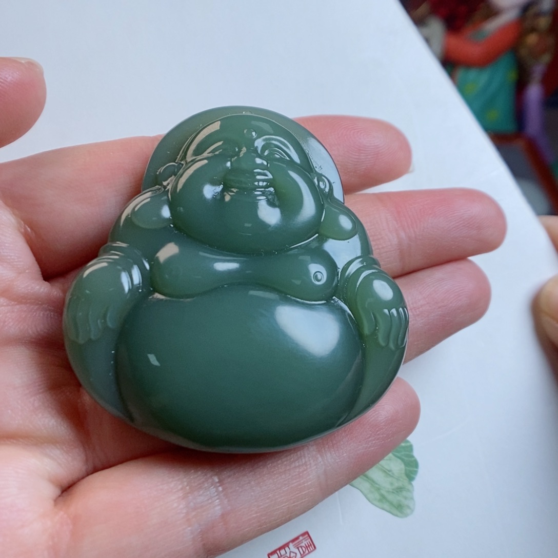 和田玉手链未镶嵌粉青