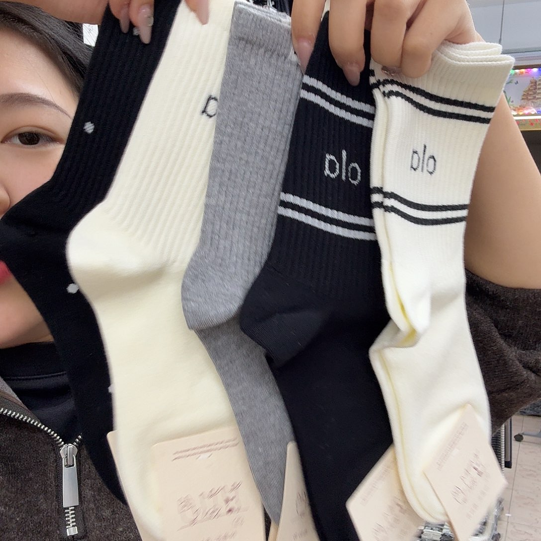 棉女长筒袜5双装 104