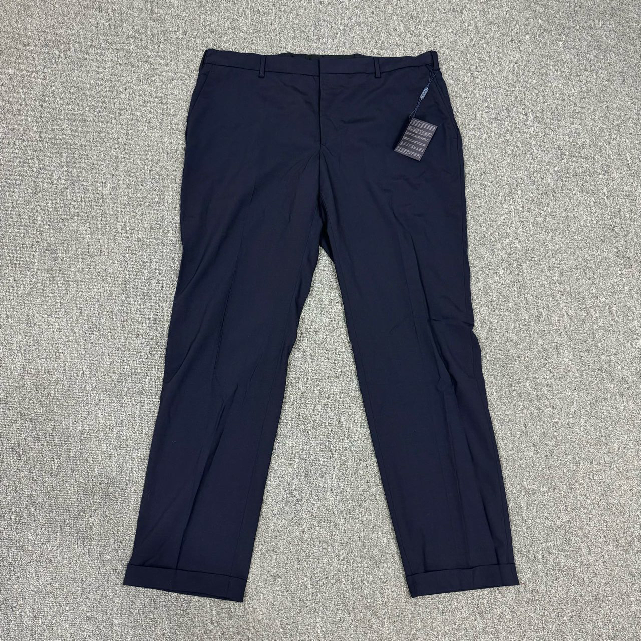 未使用 Prada/普拉达 新款蓝色羊绒休闲西裤 带吊牌56码 10501241