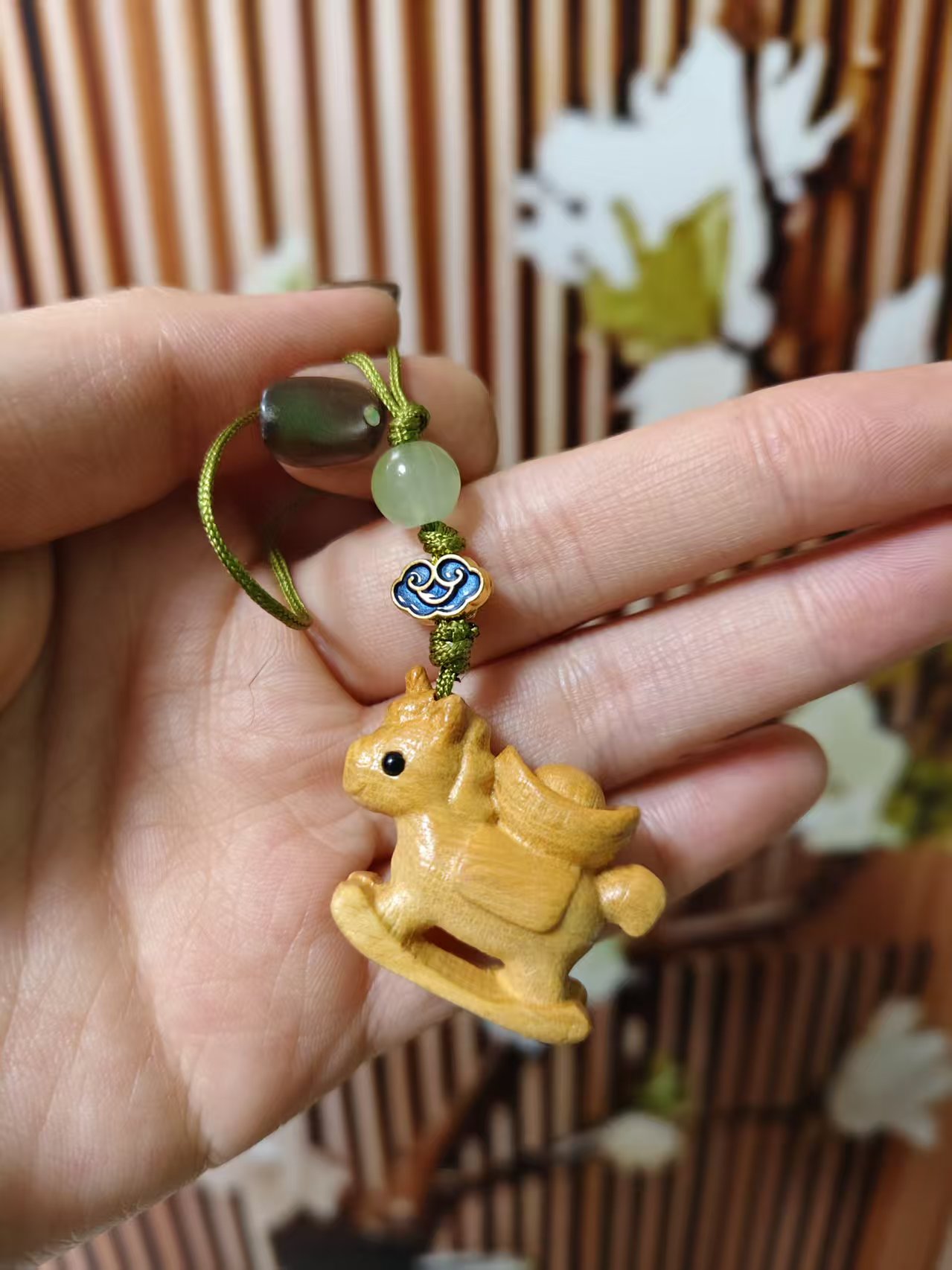 黄杨木 吊坠挂件【马上有钱】黄杨木手把件经典时尚