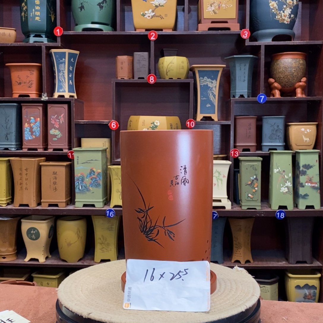 紫砂花盆紫砂作品