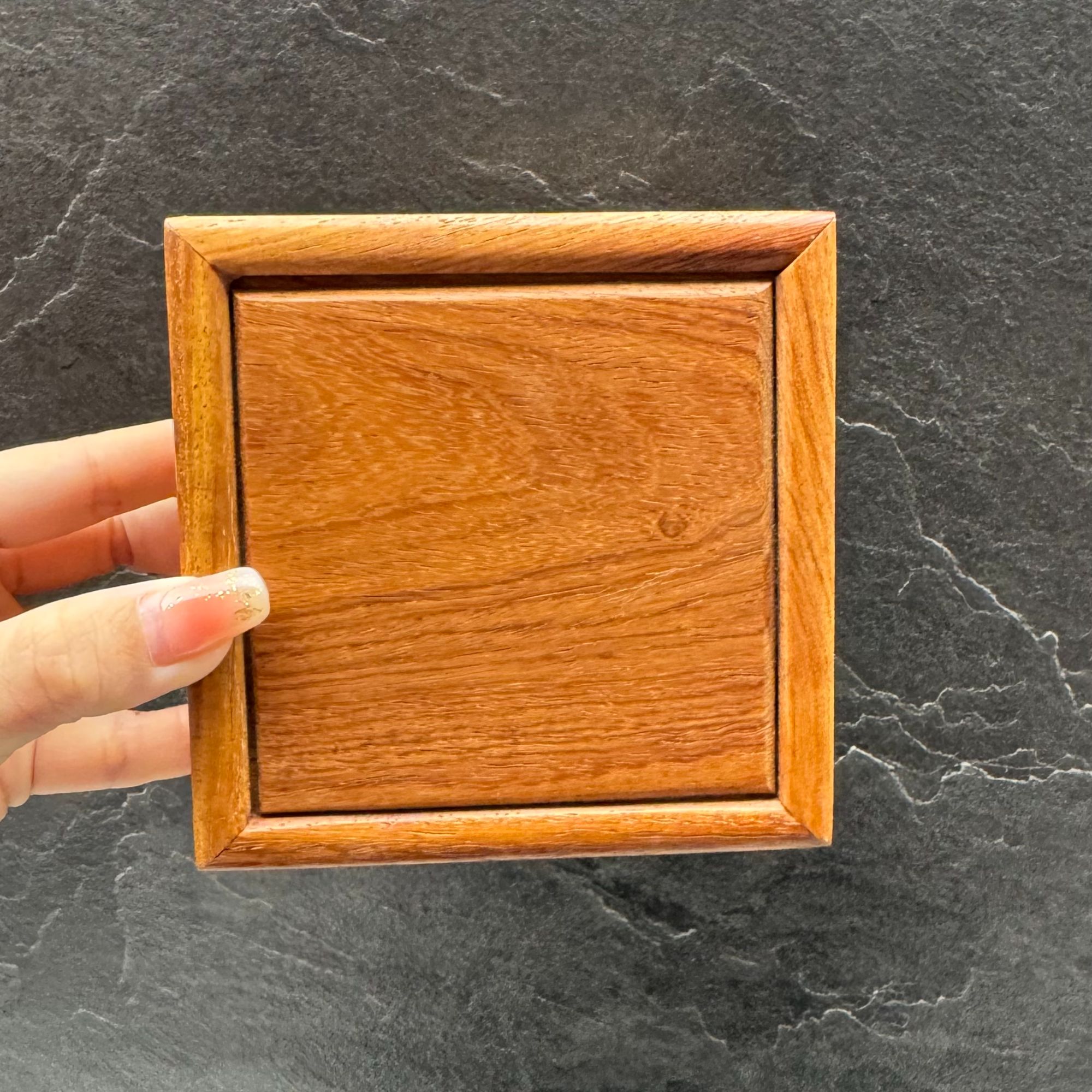 【福利】缅花机关盒正方形榫卯盒子桌面饰品收纳盒