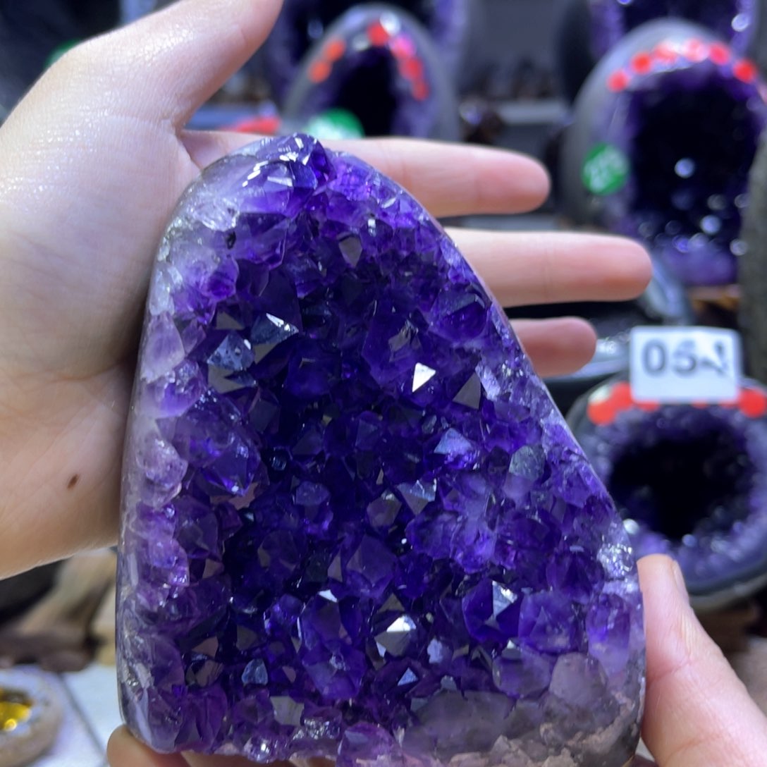 紫晶摆件未镶嵌紫水晶