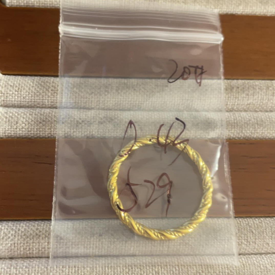 克重0.43 20号 麻花戒指 足金999