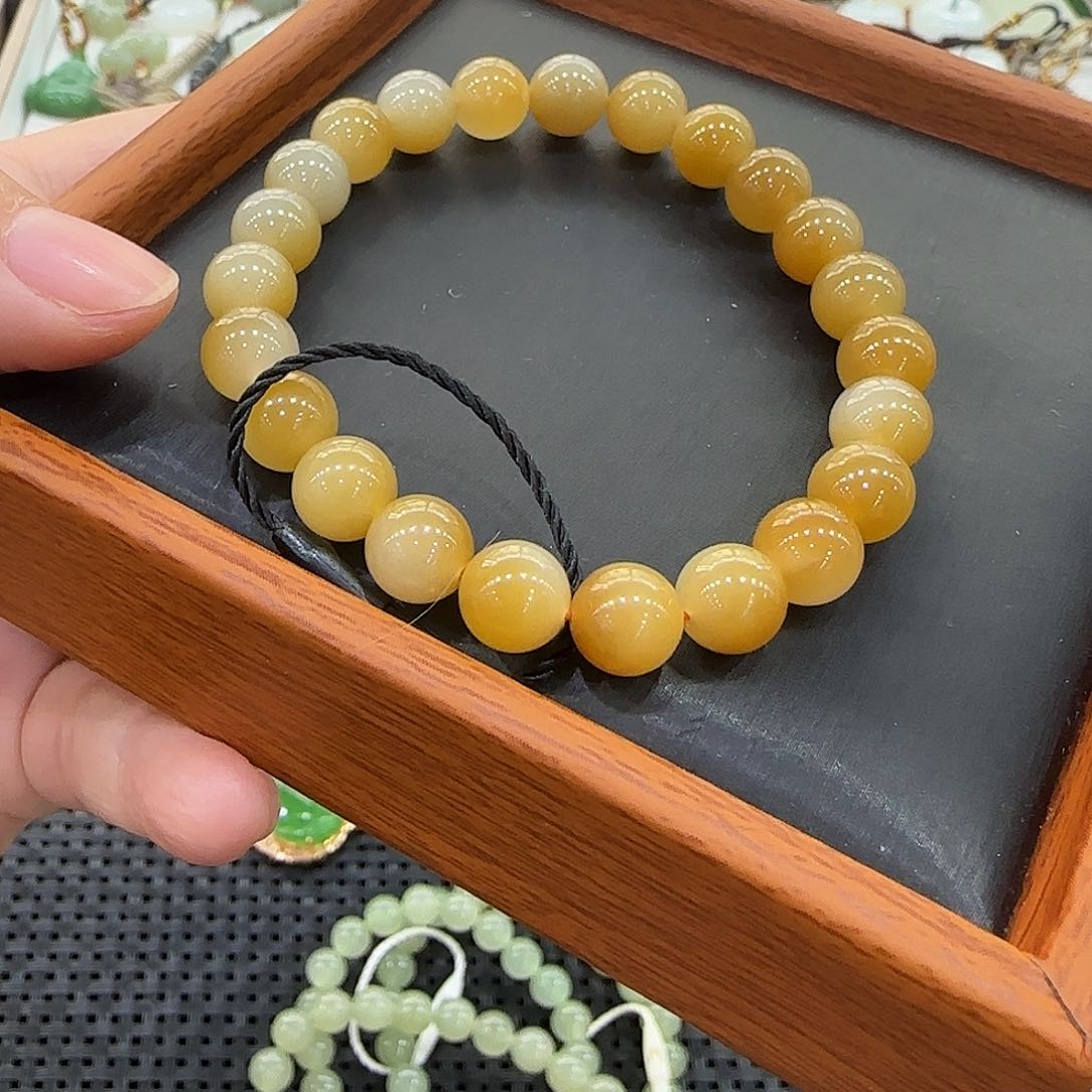 和田玉手串未镶嵌