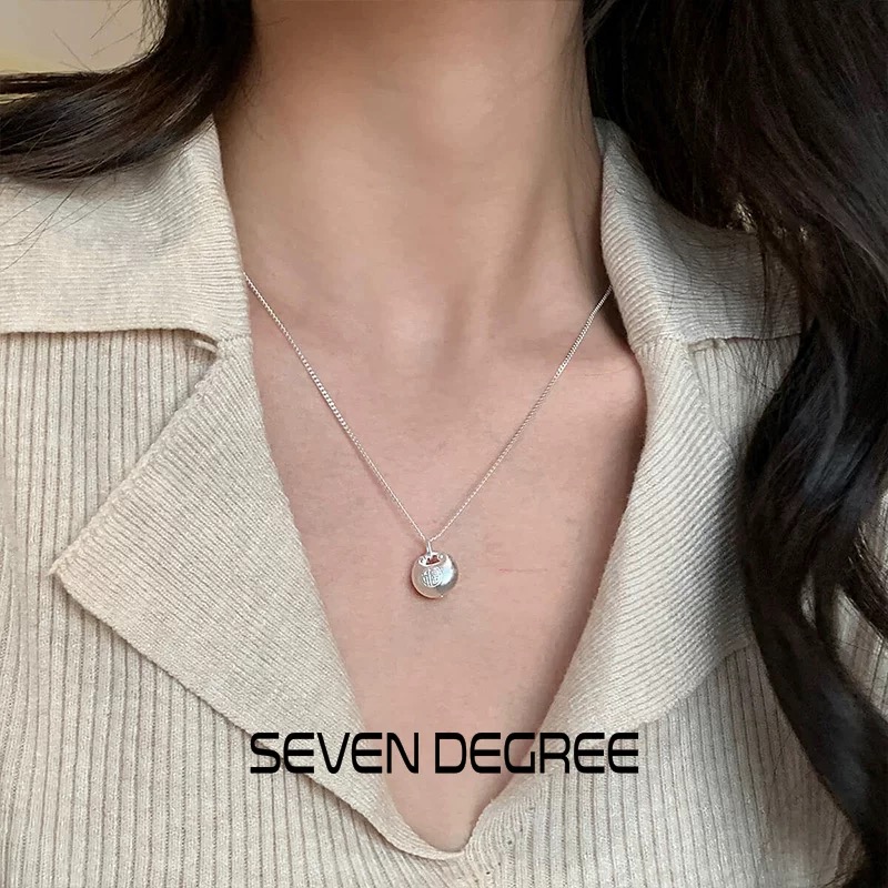 通体999款  实心磨砂小胖福吊坠项链28319