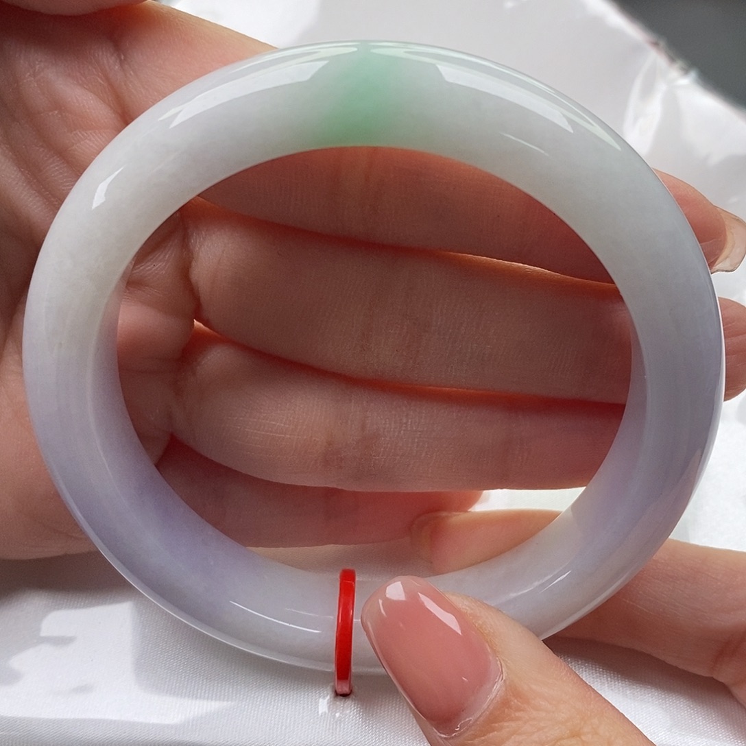 翡翠未镶嵌手镯缅甸天然A货翡翠 58