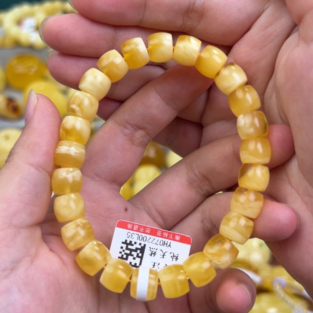 未镶嵌琥珀手链蜜蜡