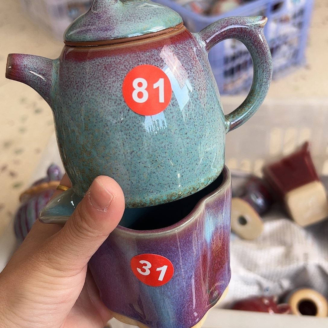 摆件郑家钧窑摆件微