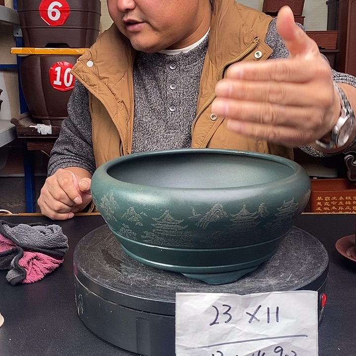 紫砂花盆货号一只WK903