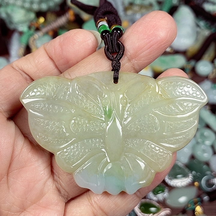 翡翠未镶嵌颈饰天然A货翡翠玉配证书