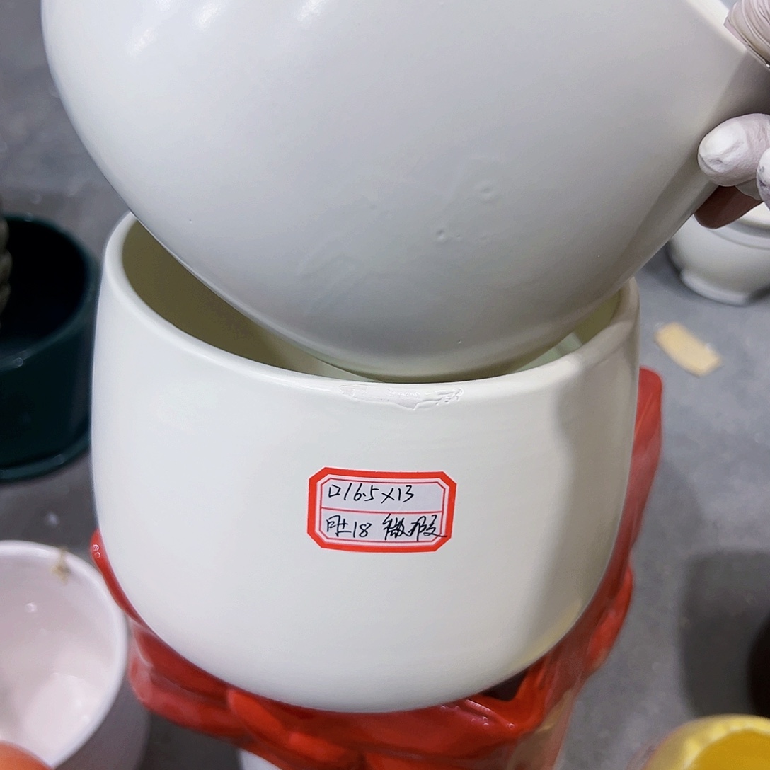 有孔外贸尾单陶瓷花盆凑单10米包邮