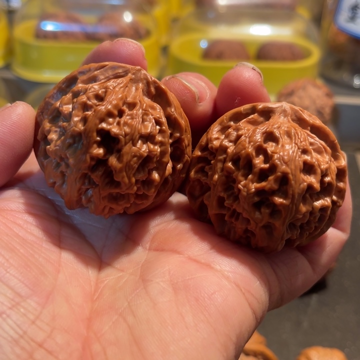 文玩核桃把件苹果全品43