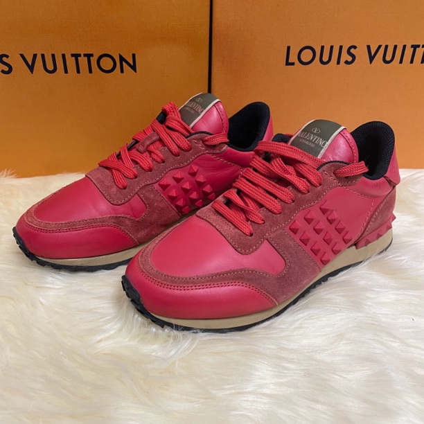 95新 Valentino/华伦天奴 38码 皮革  休闲鞋