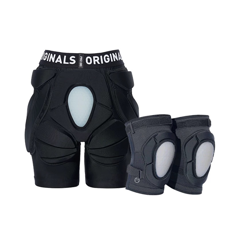 GOSKI狗斯基专业Xrd硅胶滑雪护具男女款滑雪护膝护臀护甲防摔裤