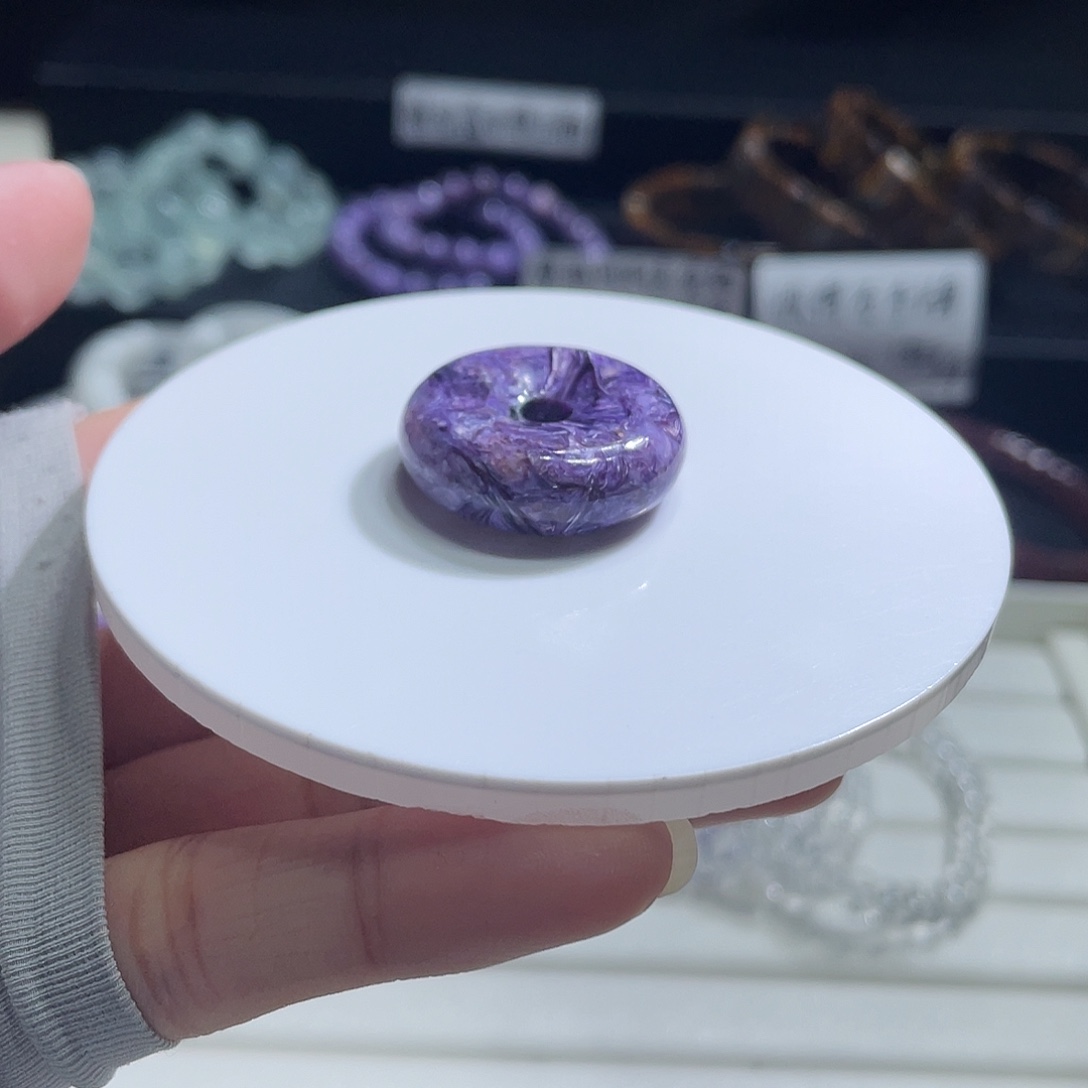 手链水晶未镶嵌紫龙晶平安扣148元