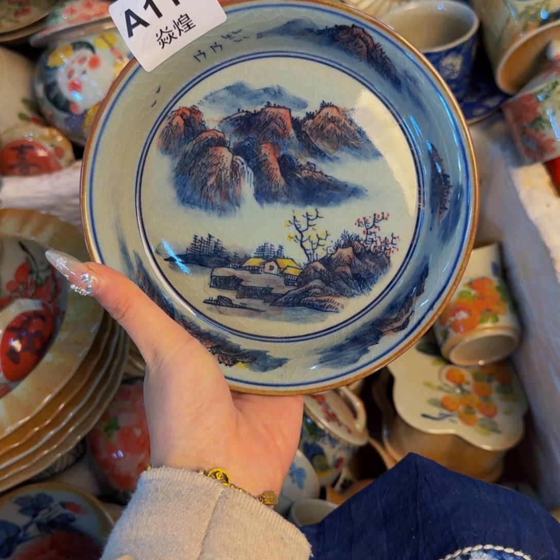 瓷片景德镇陶瓷手工手绘