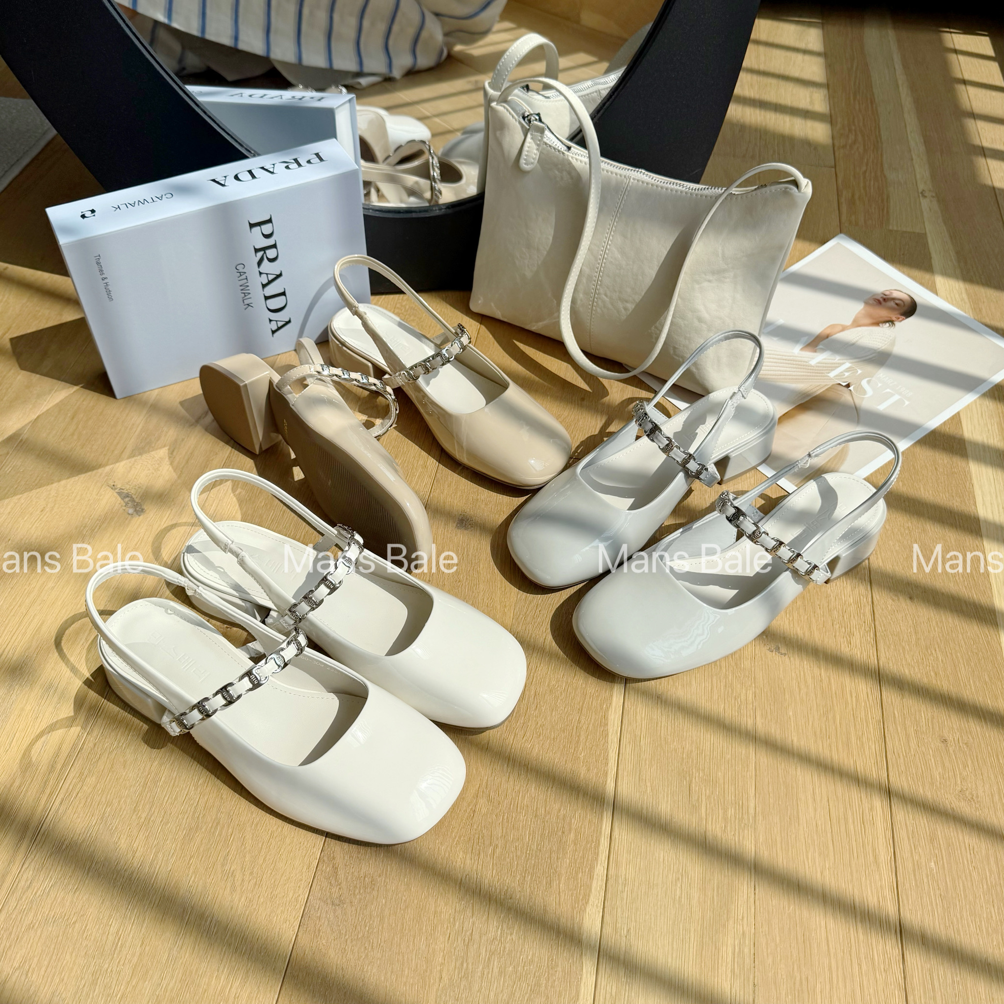 8880-309 法式气质玛丽珍女粗跟包头凉鞋时尚软底高跟鞋