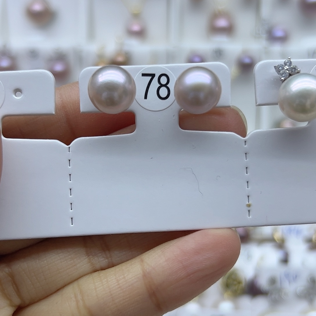 淡水珍珠颈饰银S925镶嵌9