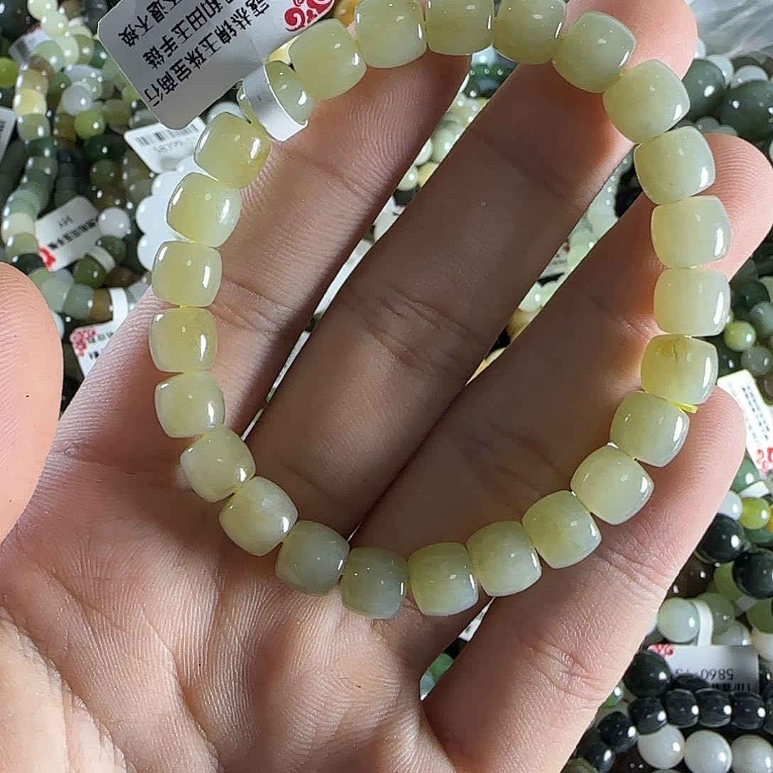 和田玉手链未镶嵌218