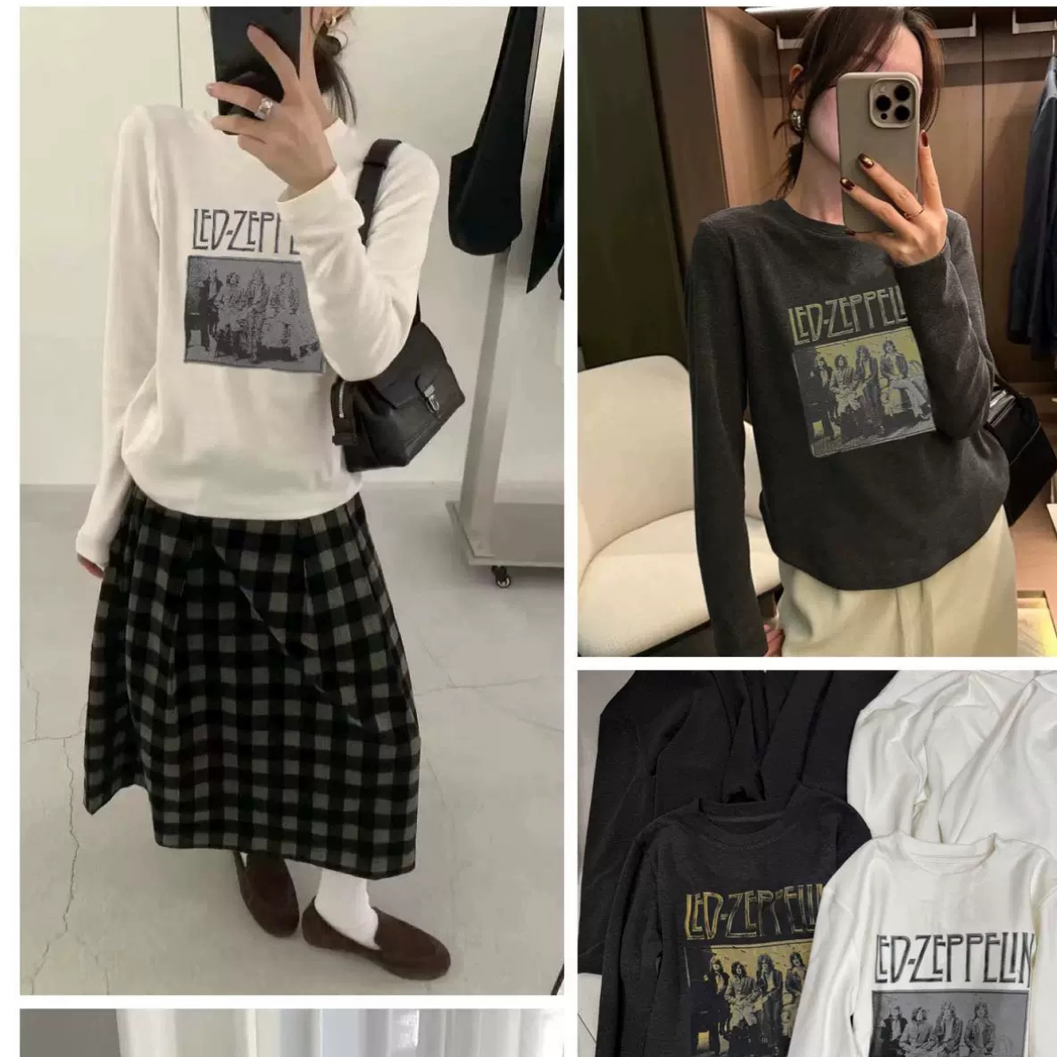 钱多多磨毛加绒印花圆领长袖T恤（218常规短款）