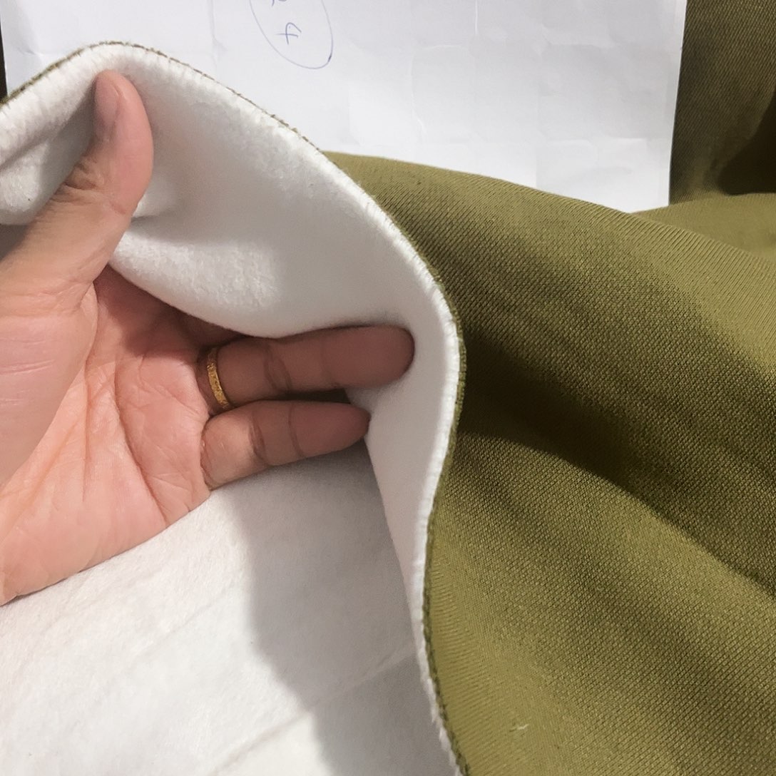 咸菜绿色羽丝绒1.8×2米长带螺纹