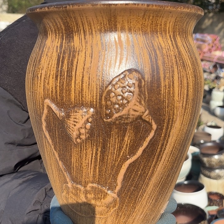 紫砂茶碗瑕疵口径20*27柴烧