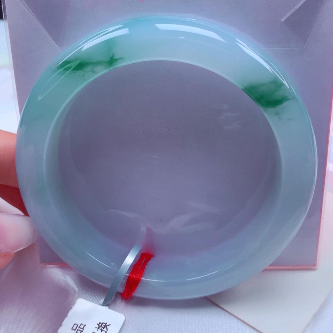 翡翠手镯未镶嵌天然缅甸翡翠A货手镯 8号