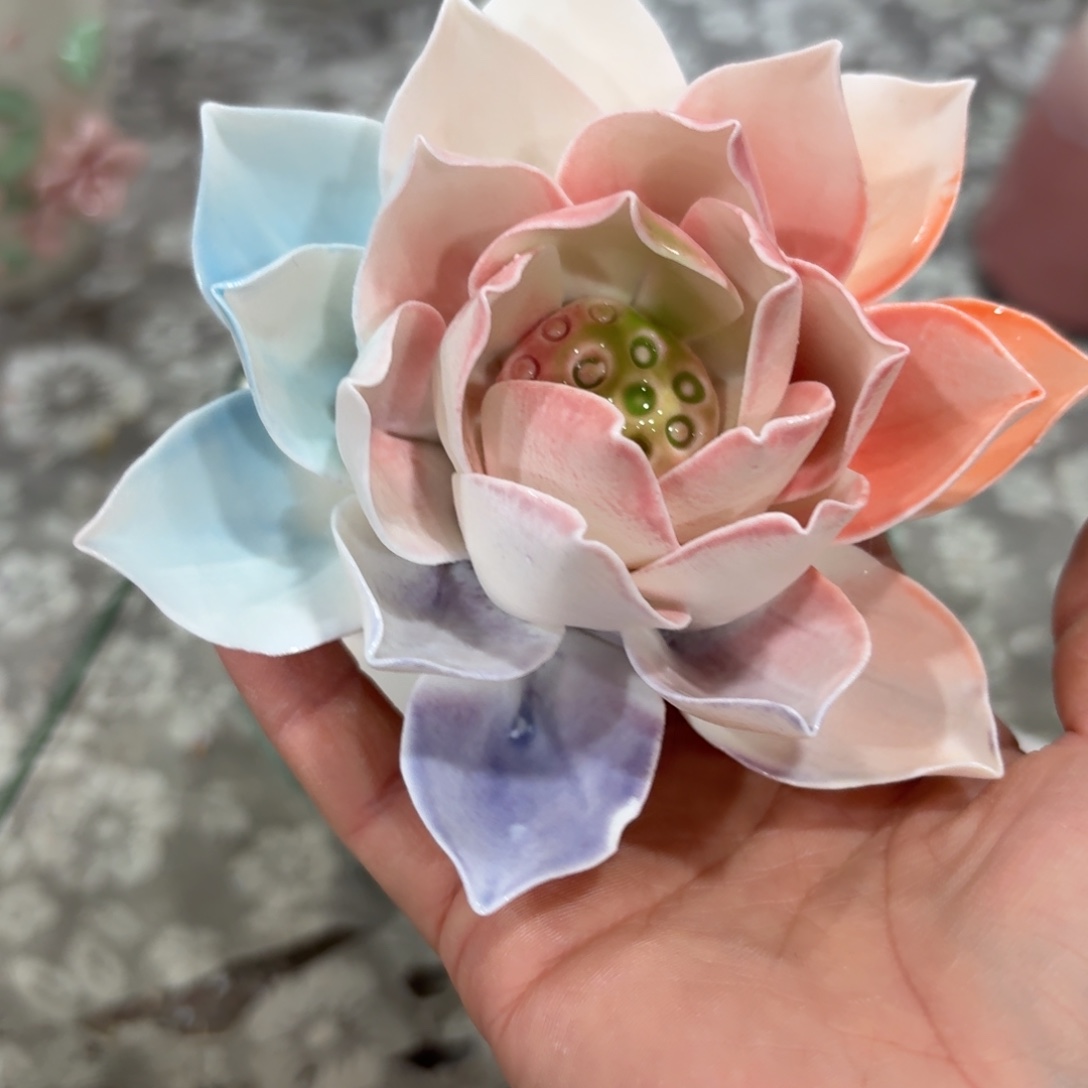 陶瓷花拍满20元发货，退款拉黑