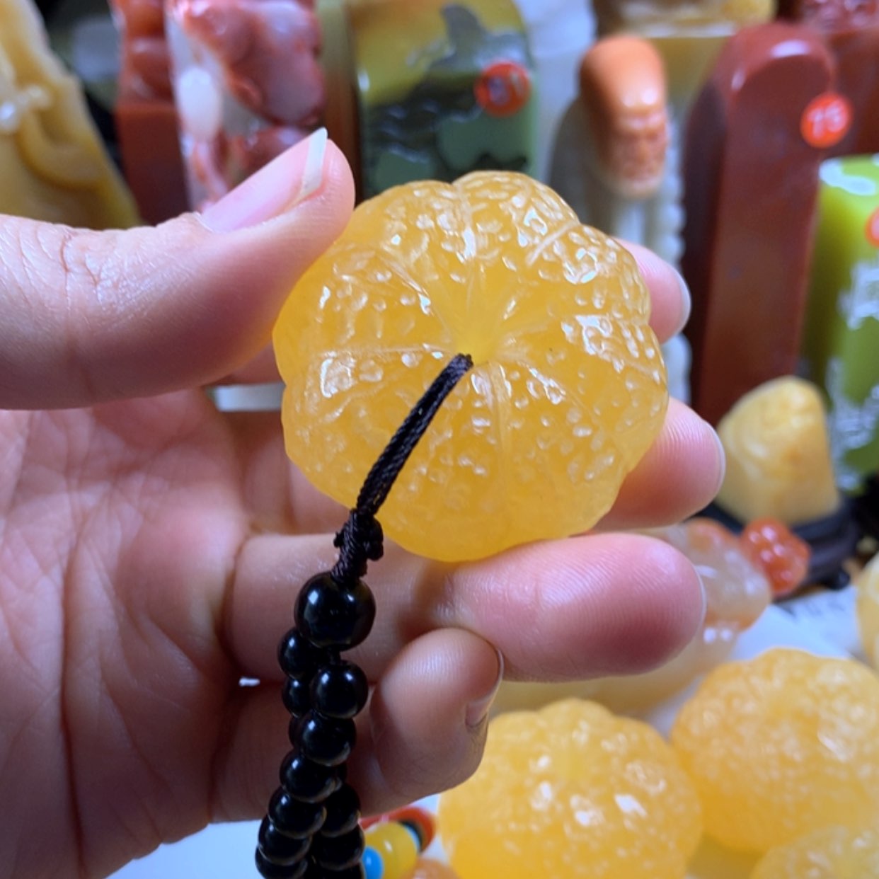 【闪购商品】寿山石蓝**云寿山石纯手工雕刻