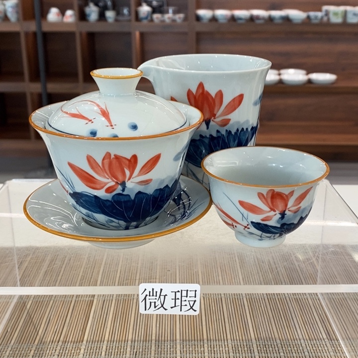 釉下老陶泥手工绘制