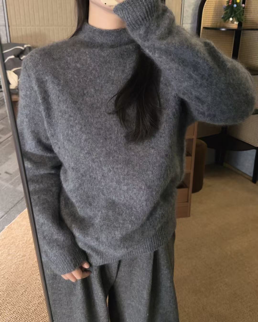 【鑫绒毛衣】加厚针织衫毛针织衫上衣半高领针织毛衣女Y666-A228