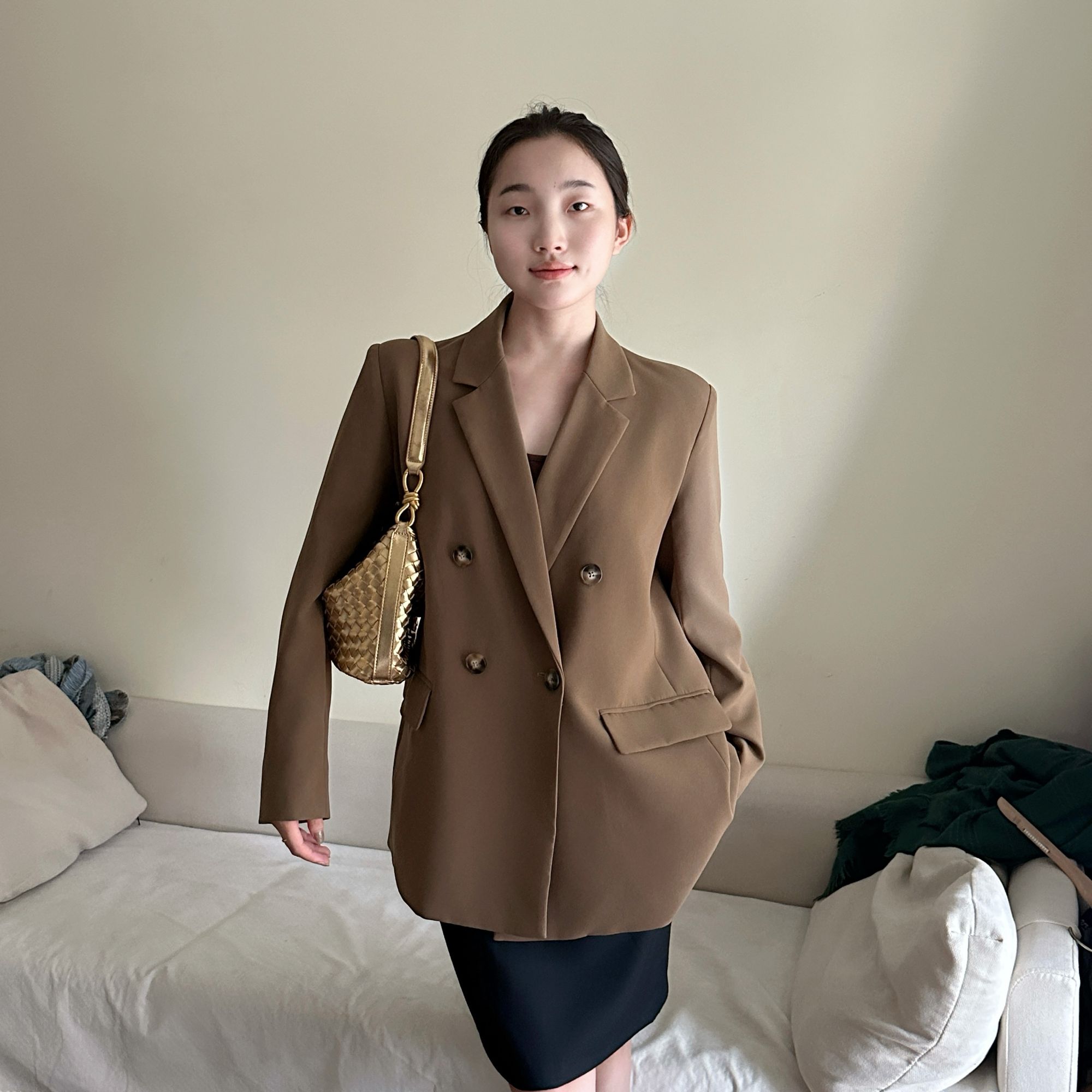 NAINAI韩版宽松百搭通勤西服外套