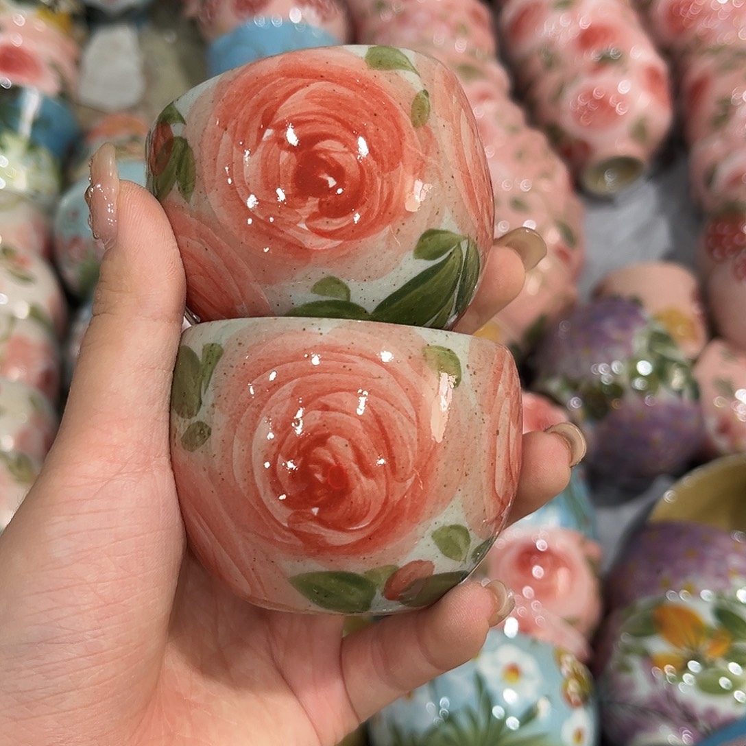 陶泥景德镇手工手绘高温釉下彩