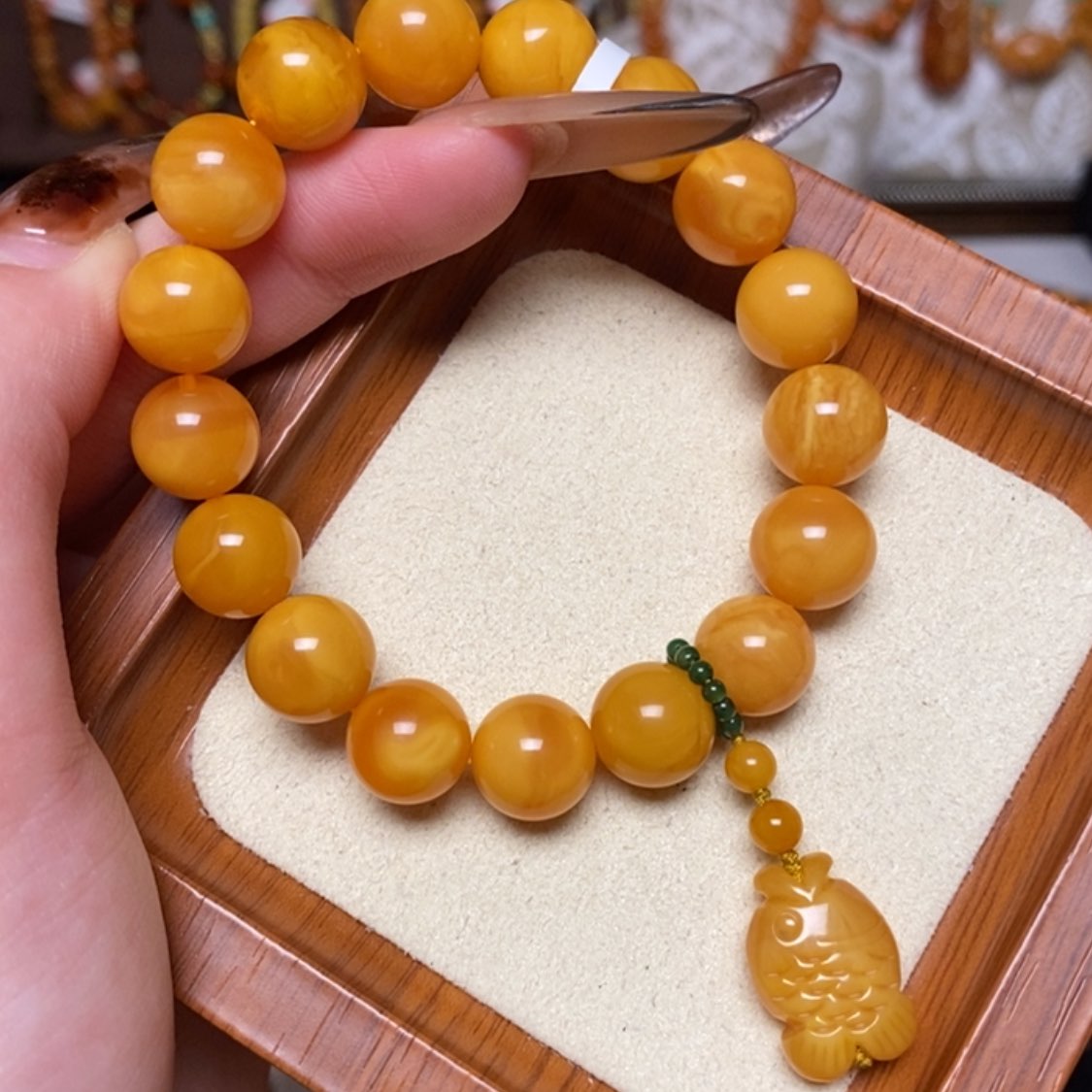 【闪购商品】蜜蜡颈饰未镶嵌手串
