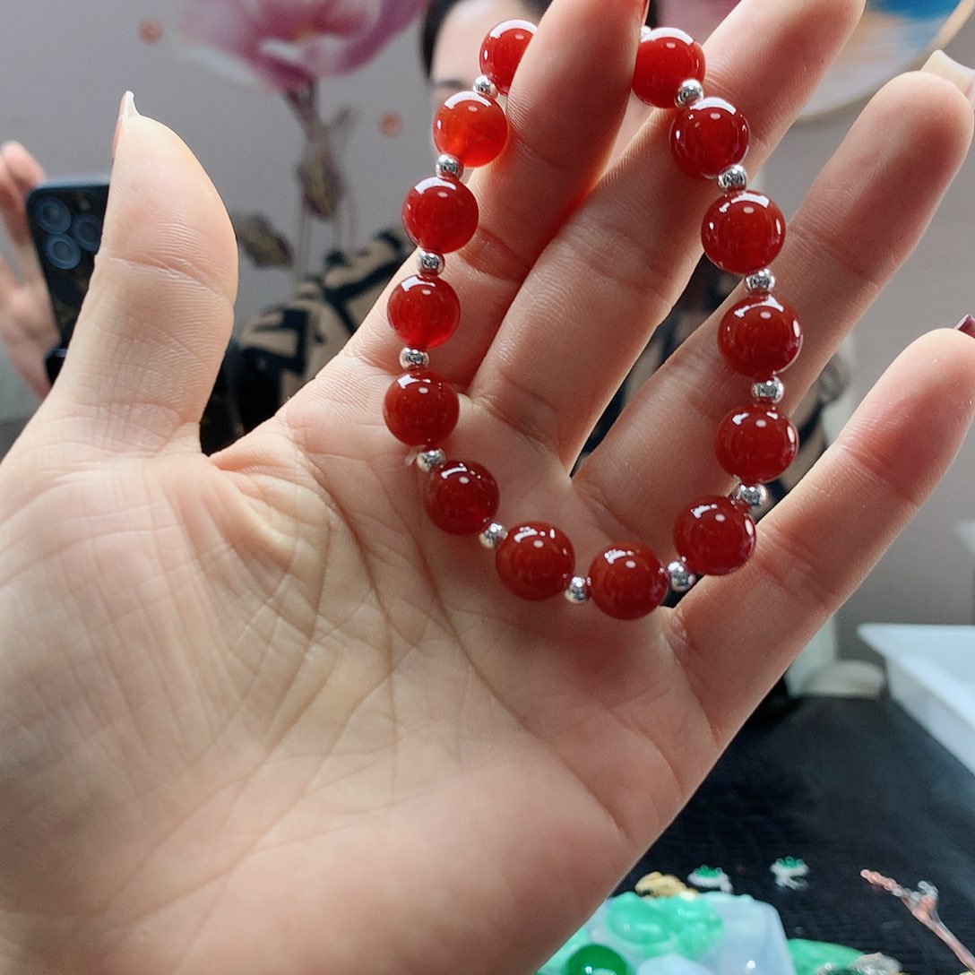 【闪购商品】玛瑙/玉髓手链未镶嵌h，