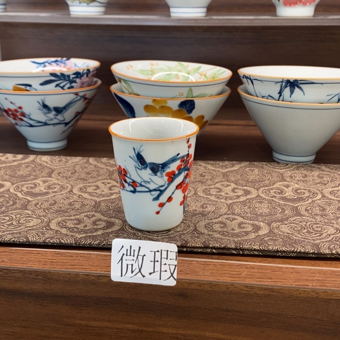 釉下彩老陶泥手工绘制