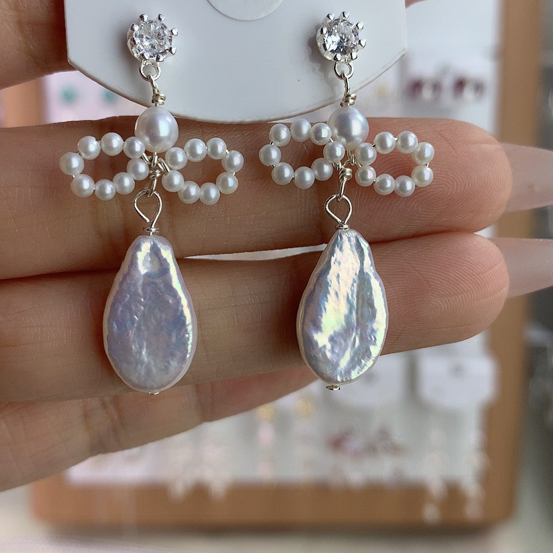 未镶嵌耳饰淡水珍珠