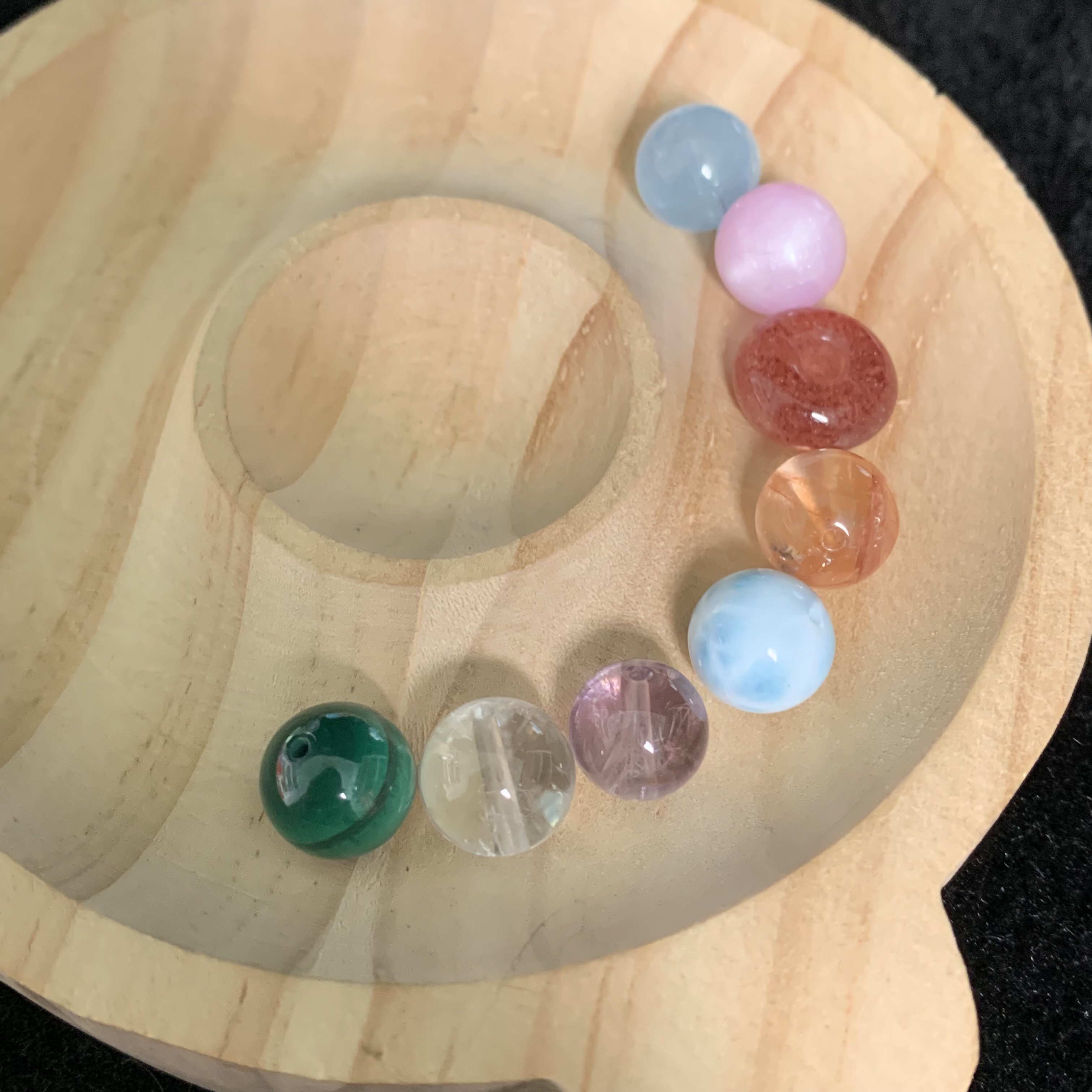 多宝水晶单珠9+ SJ8多样性发其一 拍一发八 不挑不选 到手八颗