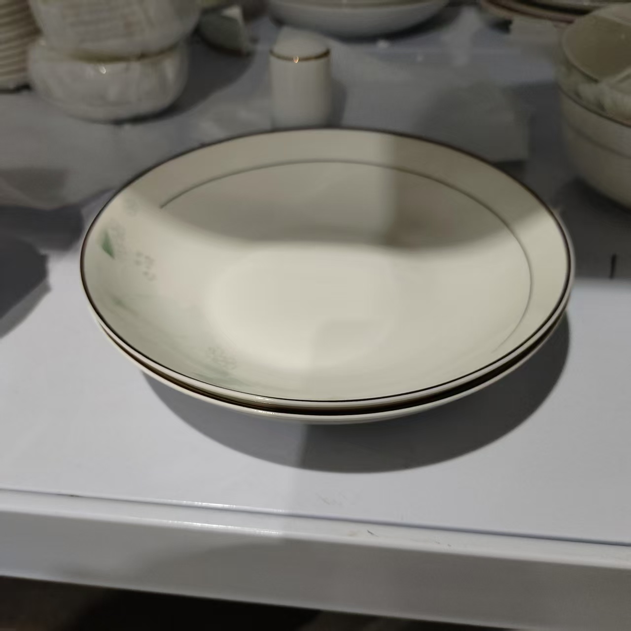 景德镇餐具【微瑕尾货】春风十里8寸饭盘2个装