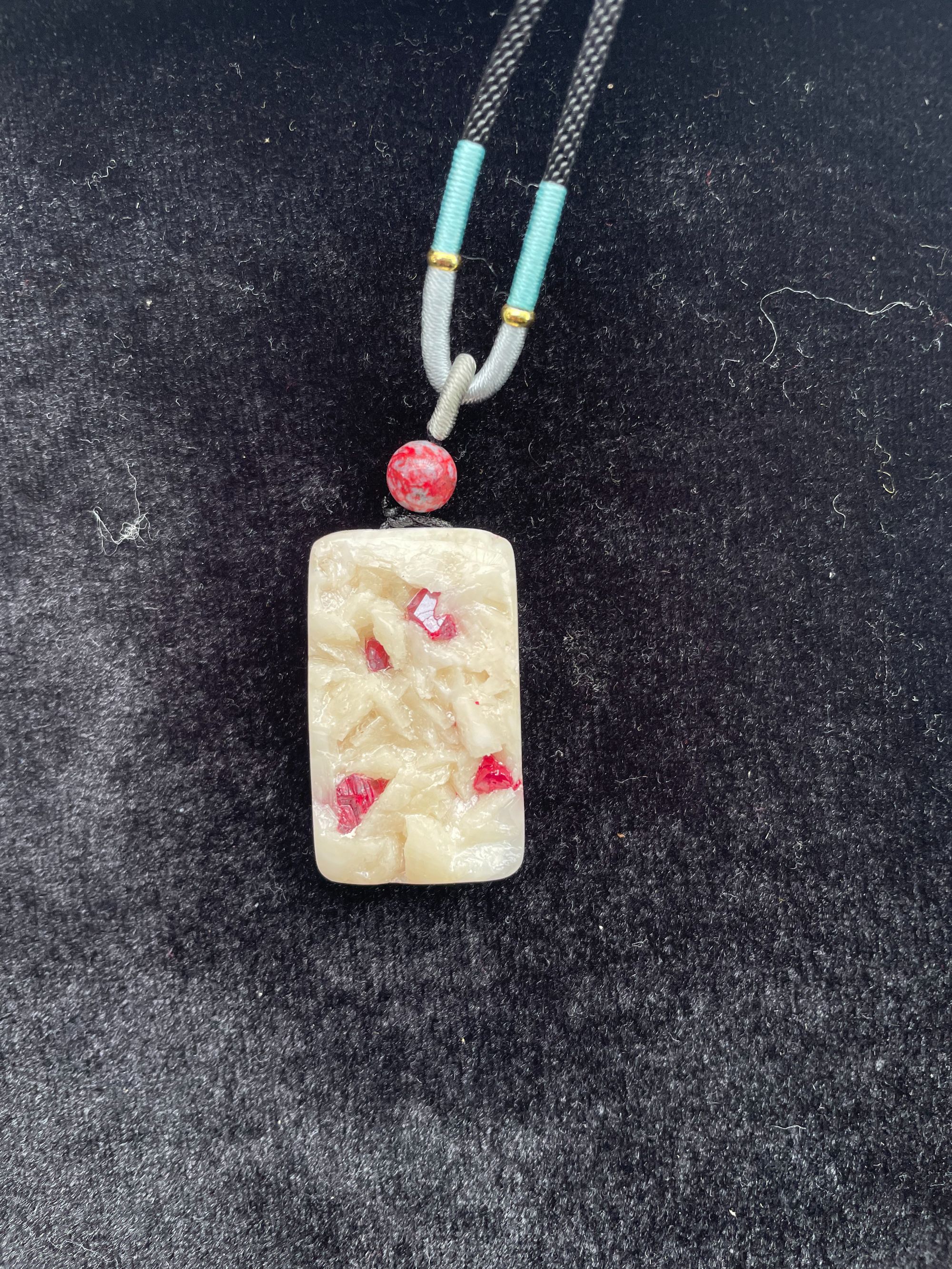 天然辰砂天然辰砂无事牌吊坠