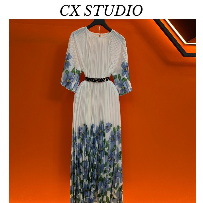 经典收腰轻奢时尚夏季连衣裙（定制女装）S9823