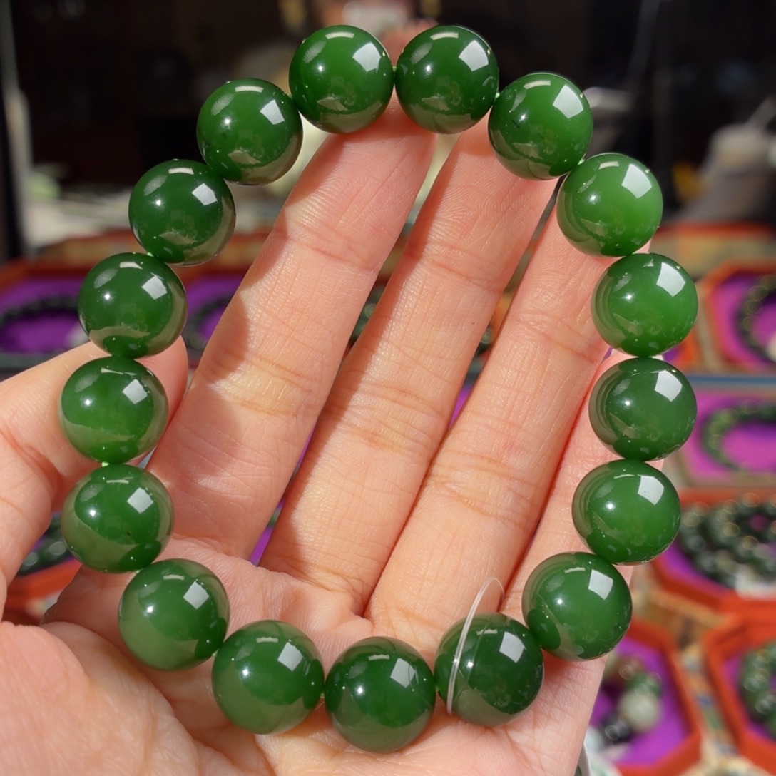 和田玉（碧玉）未镶嵌手串