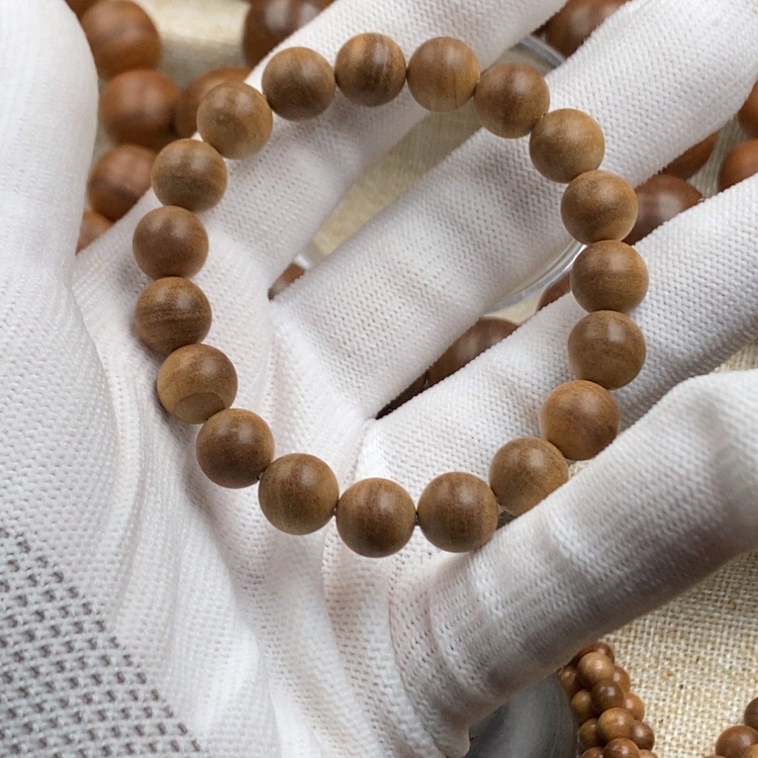 我***山手串/手链檀香木迈索尔，老山檀香，奶香1.0