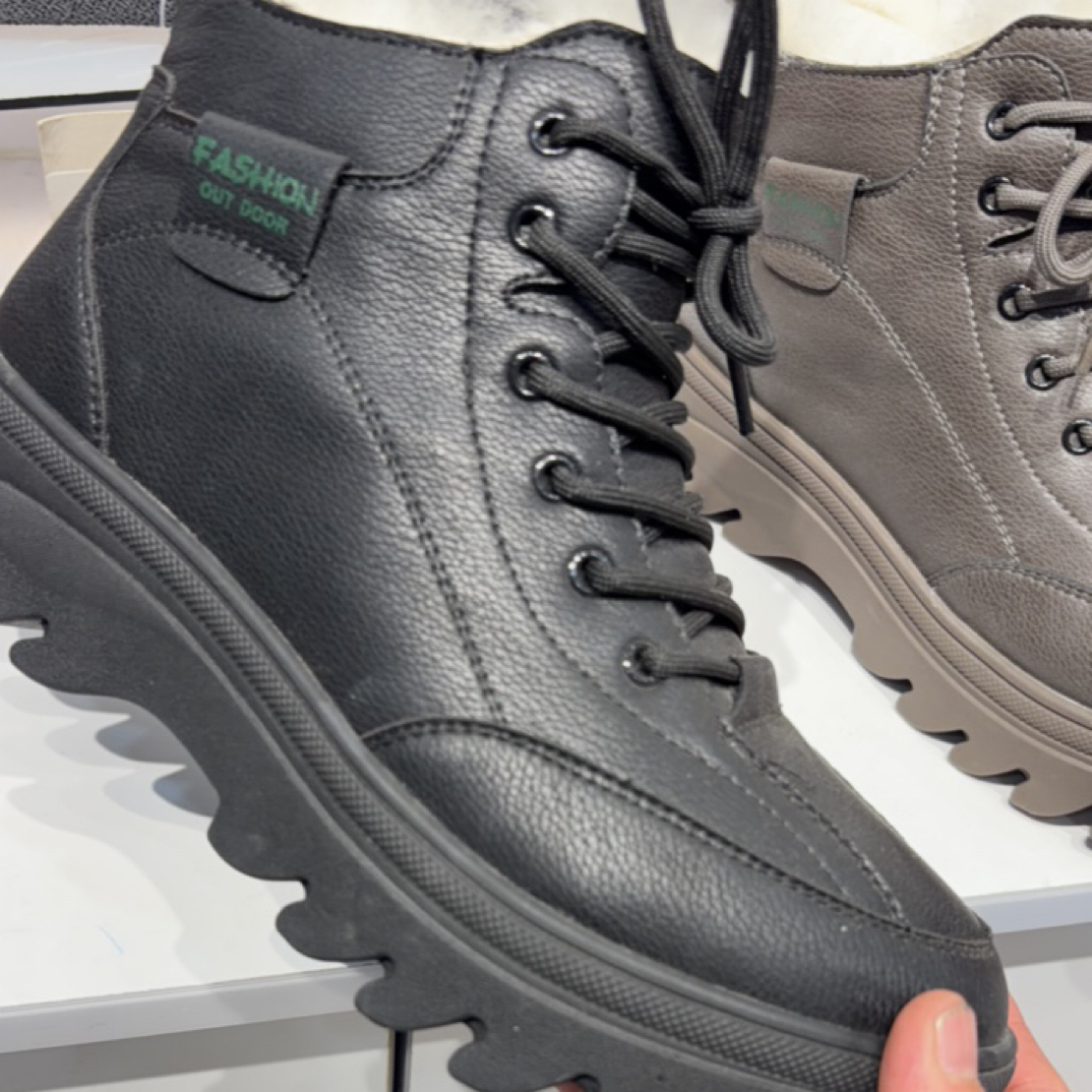 男士冬季防滑大棉鞋男士冬季防滑大棉鞋老北京男毛靴短靴休闲高帮