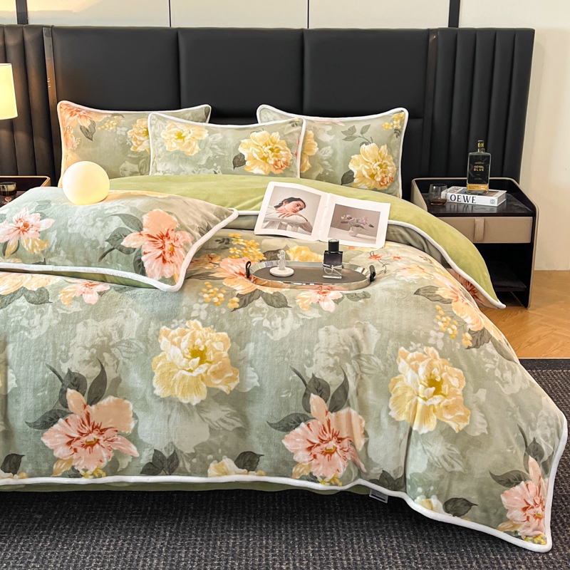 绿色赫莲娜四件套2.0*2.3