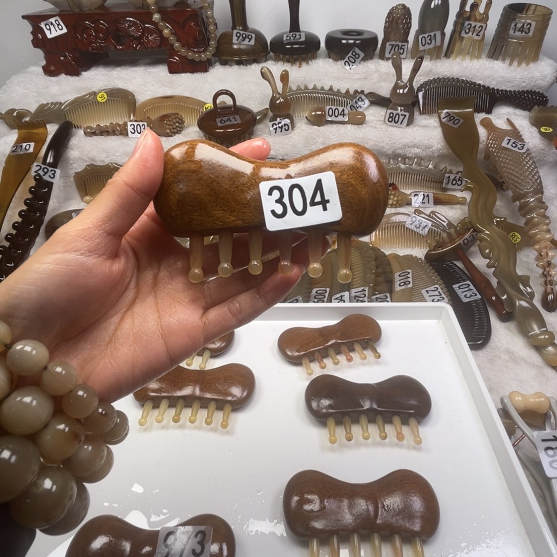 阿***黎牛角牛角梳牛角福利款