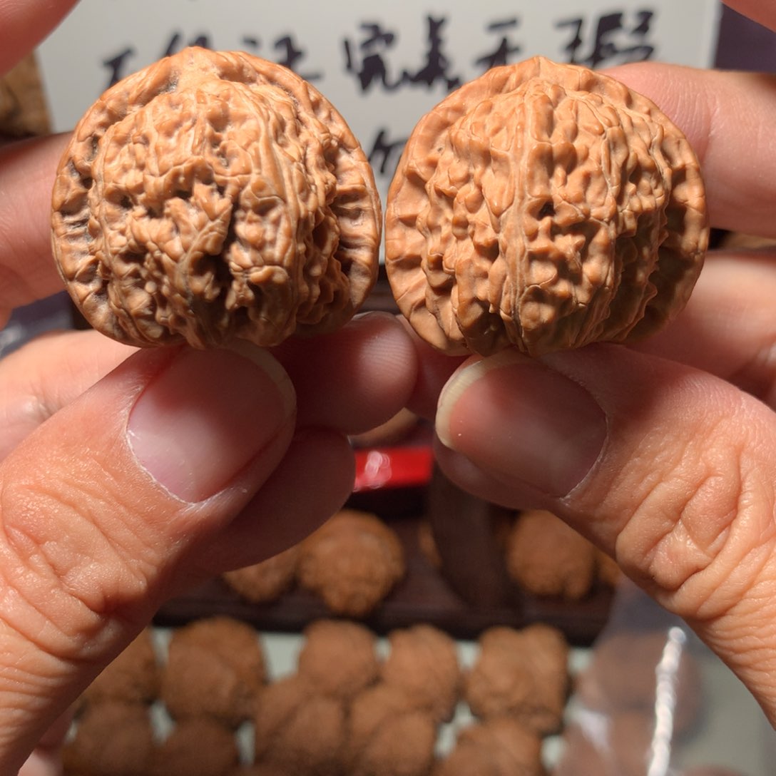 文玩核桃把件白狮子手捻开播福利