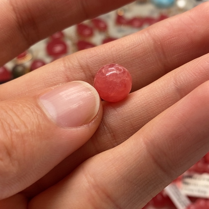 菱锰矿（红纹石）手链未镶嵌慢*