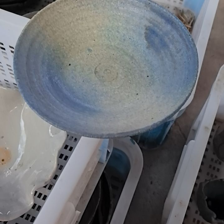 蓝***开陶摆件手工高温原矿窑变新品特价福利